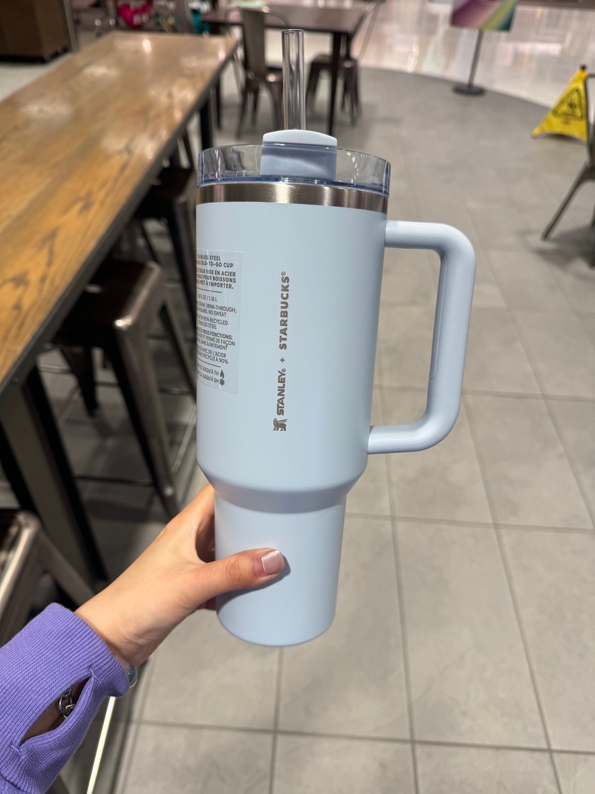 Stanley Starbucks Spring Blue 40oz Quencher Tumbler