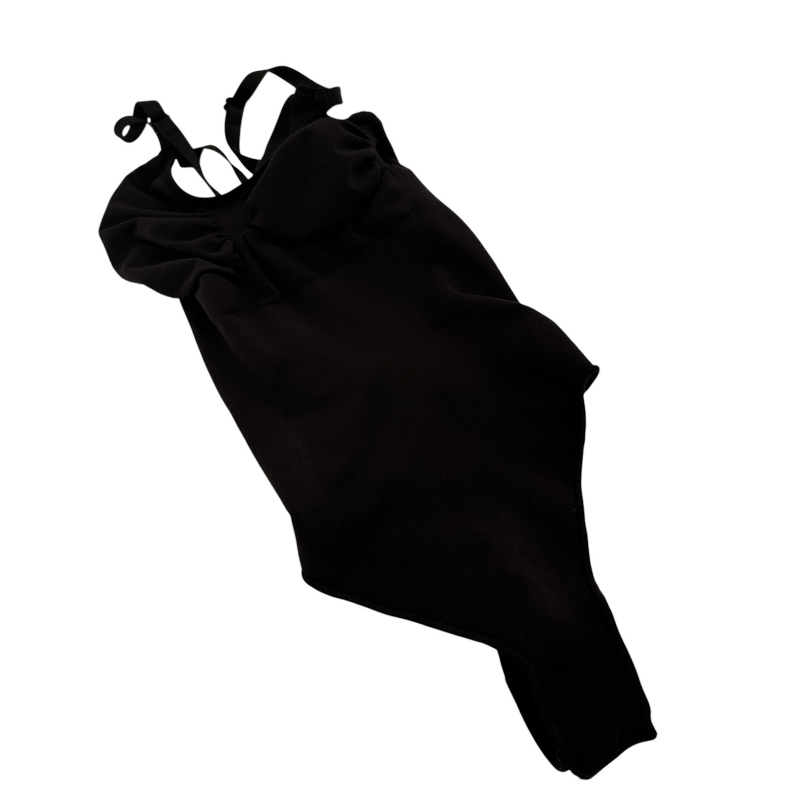 Skims Seamless Sculpt Black Thong Bodysuit Size Large / X-Large