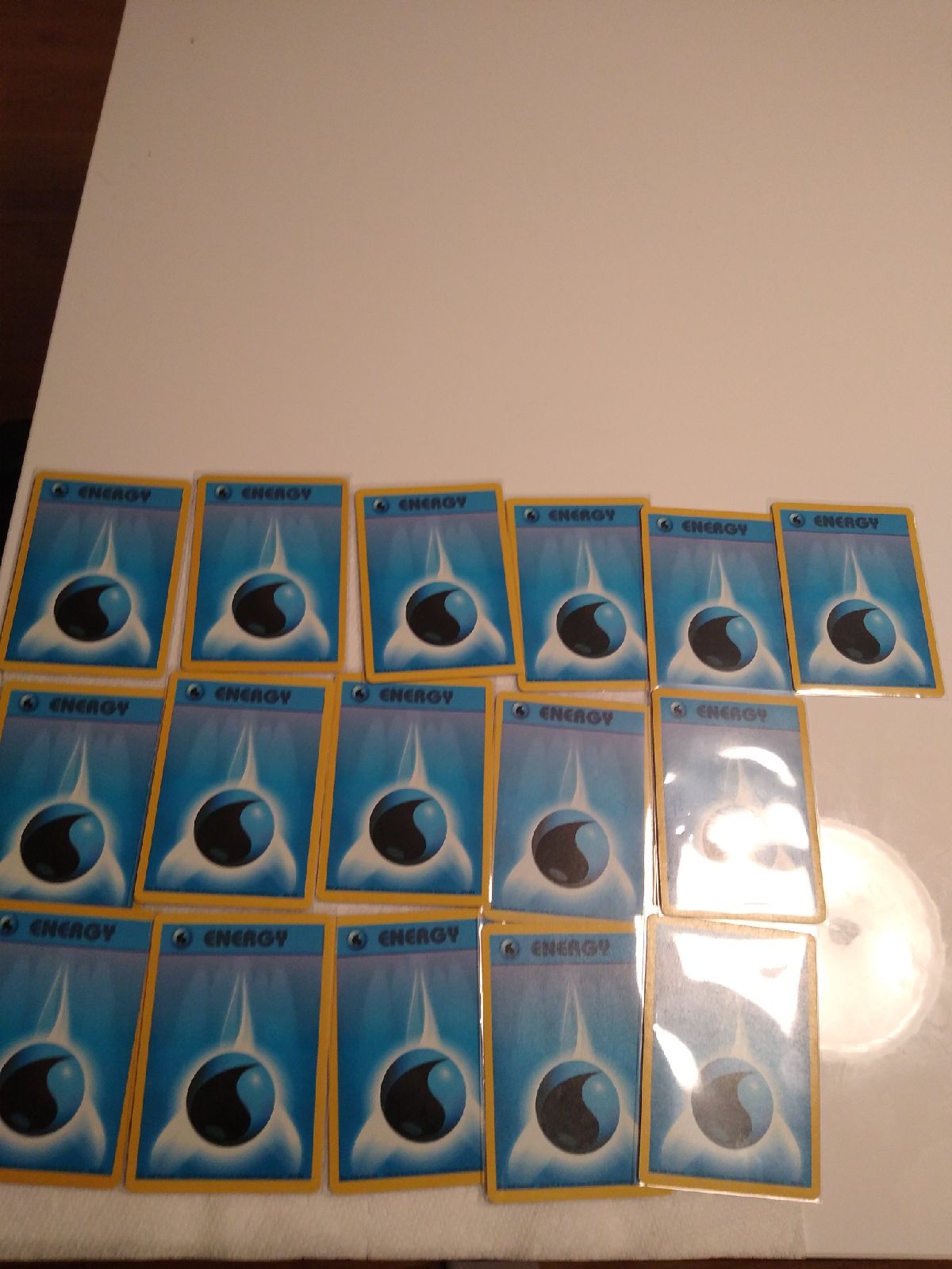 Blue Pokemon Water Energy Cards