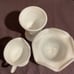 Assortment Of Vintage White Grape Milk Glass