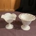 Assortment Of Vintage White Grape Milk Glass