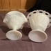 Assortment Of Vintage White Grape Milk Glass