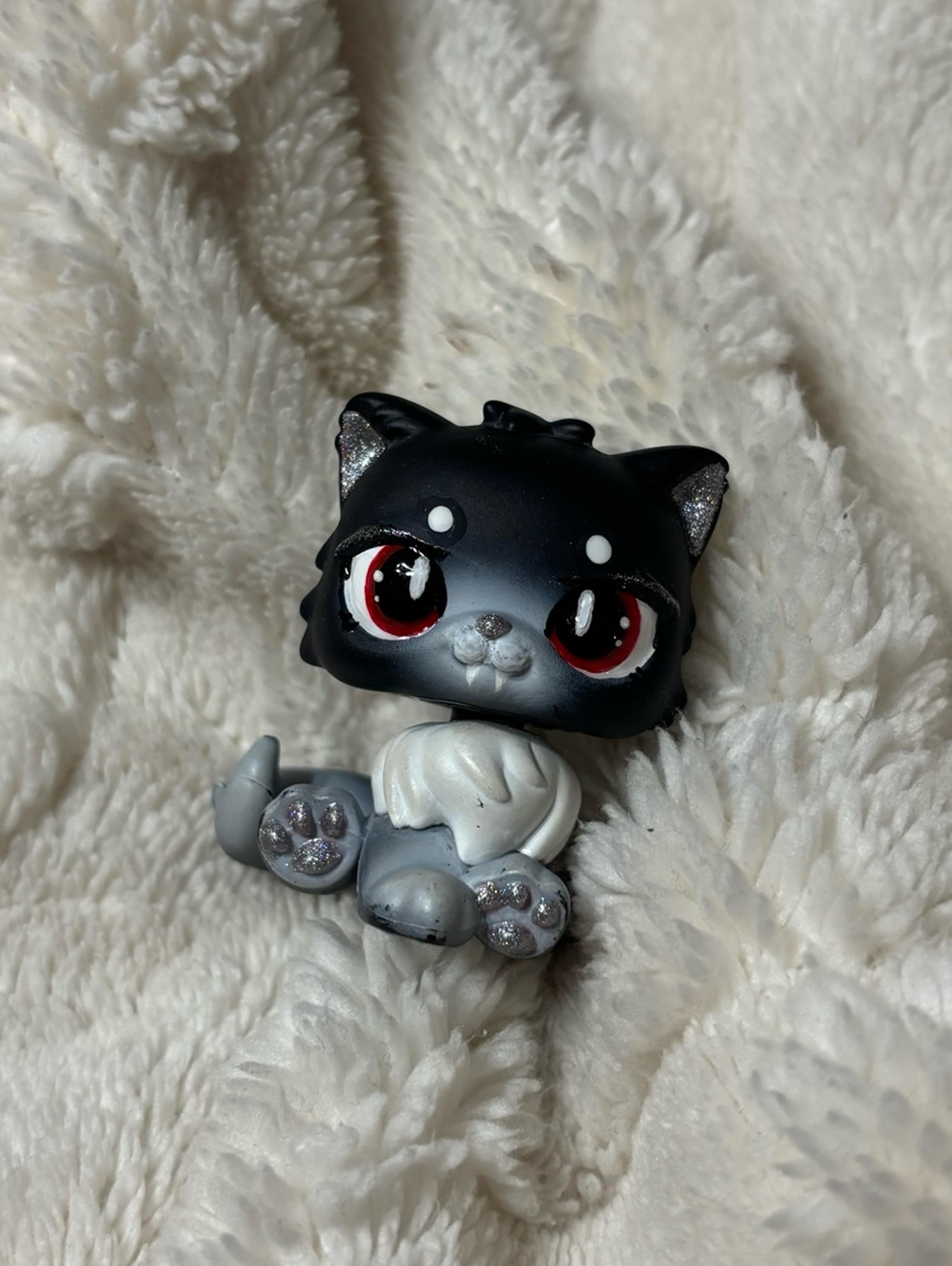 lps vampire glitter persian cat custom