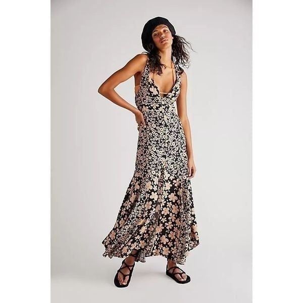 Free People Dewberry Maxi Dress Size S