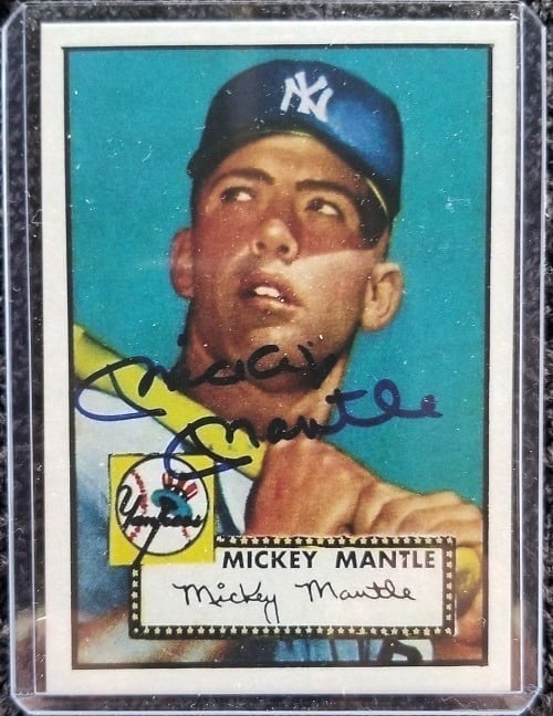 RARE Lot of x25 Mickey Mantle 1952 #311 RP Rookie Cards w/Auto ***Wow***
