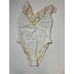 Victoria's Secret PINK Floral Shine Ruffle Deep-V One Piece Swimsuit Sz L Women
