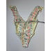 Victoria's Secret PINK Floral Shine Ruffle Deep-V One Piece Swimsuit Sz L Women