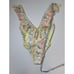 Victoria's Secret PINK Floral Shine Ruffle Deep-V One Piece Swimsuit Sz L Women