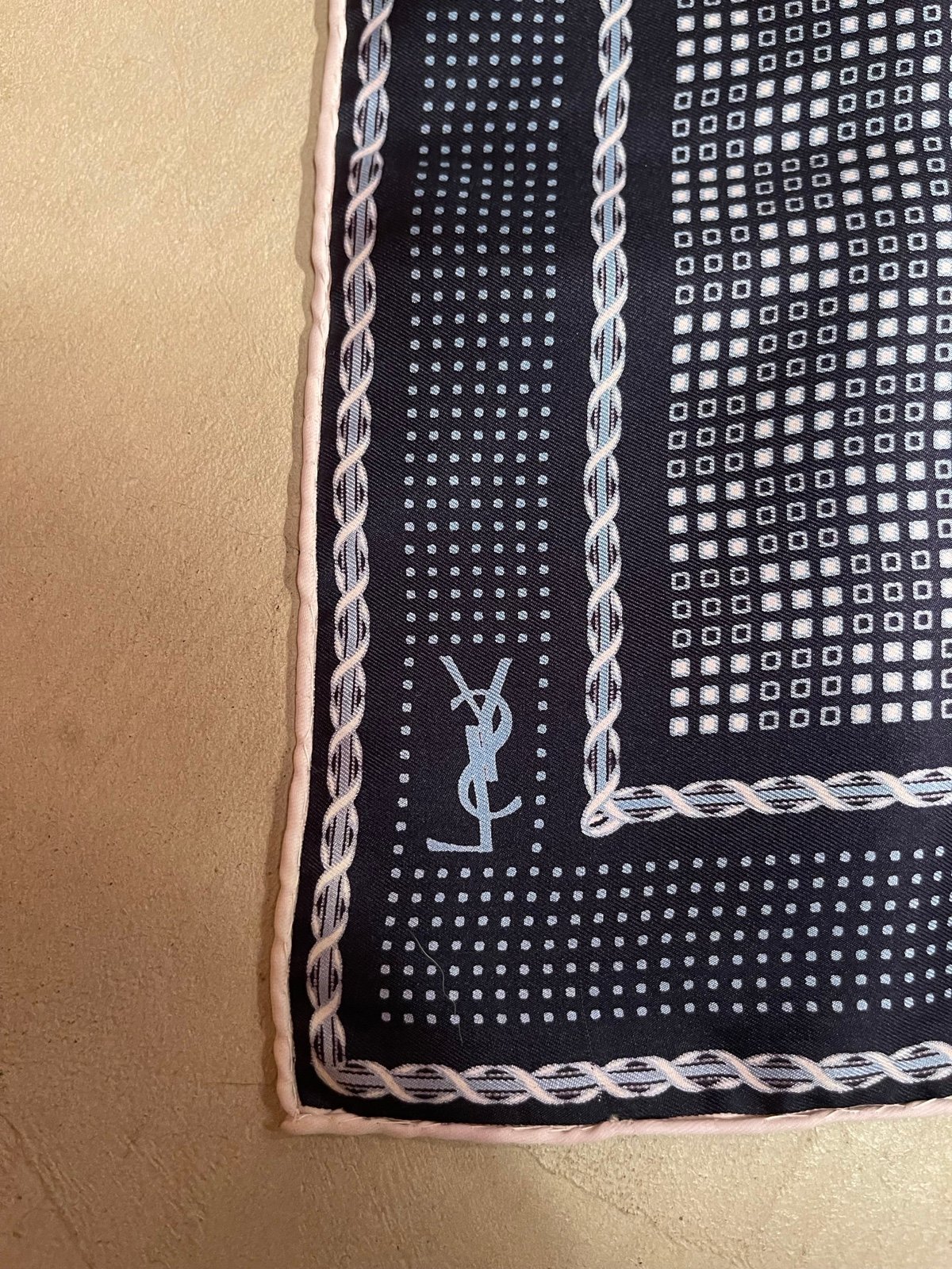 YSL Yves Saint Laurent Silk Scarf