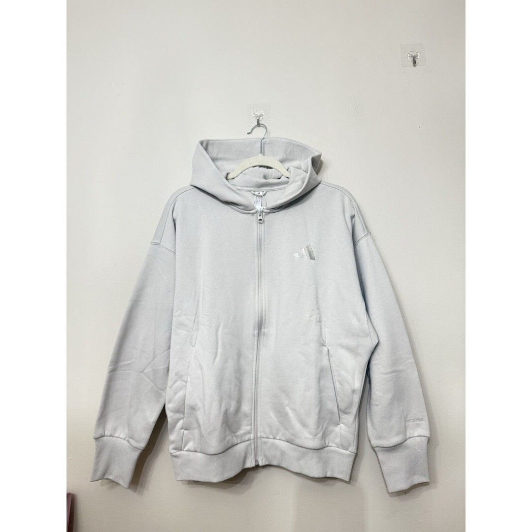 Adidas Womens size L All Season Fleece Full-Zip Hoodie IY6807 NWT
