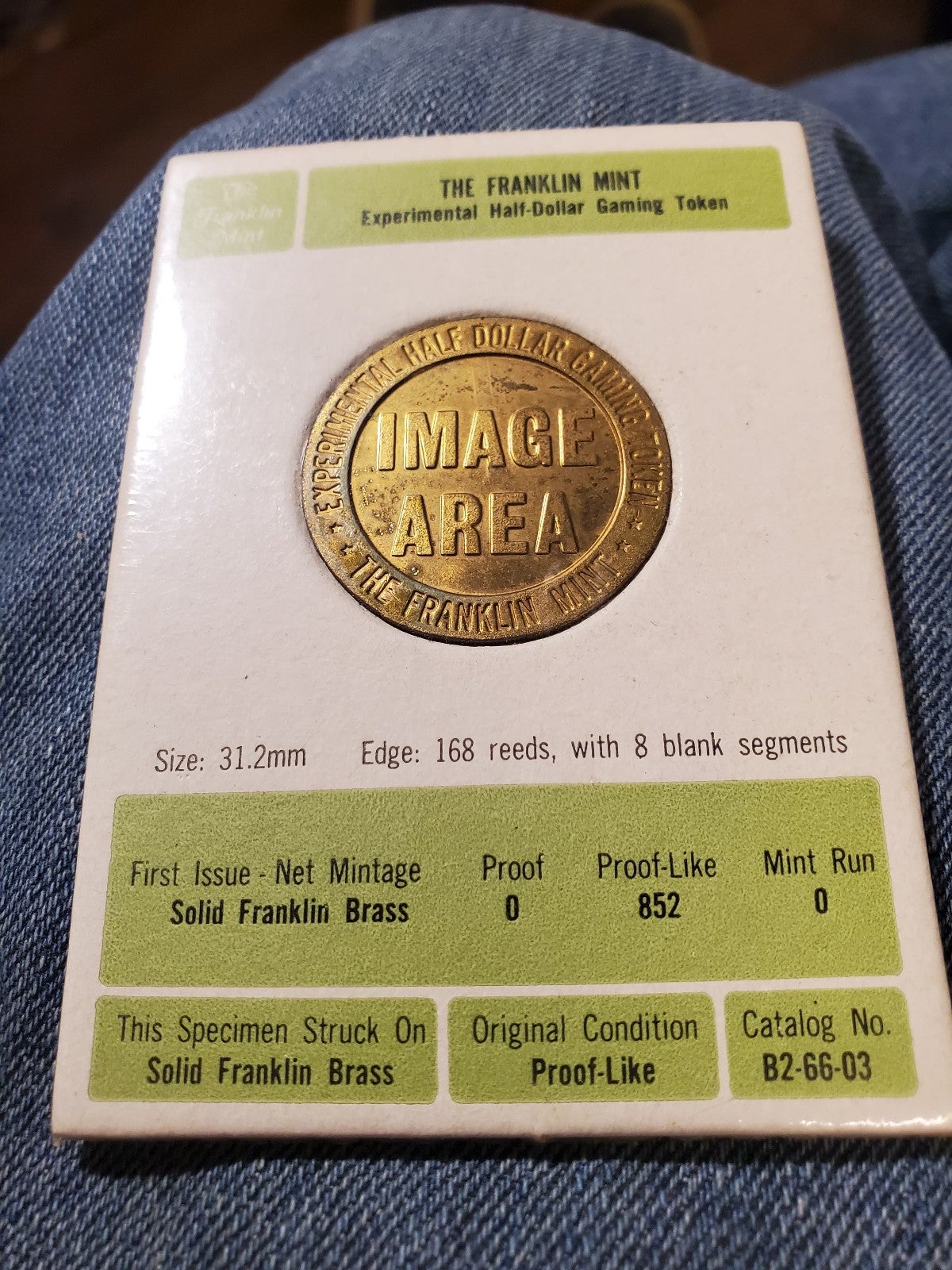 9SX150 SEALED AUTHENTIC DOCUMENTED PROTOTYPE FROM FRANKLIN MINT