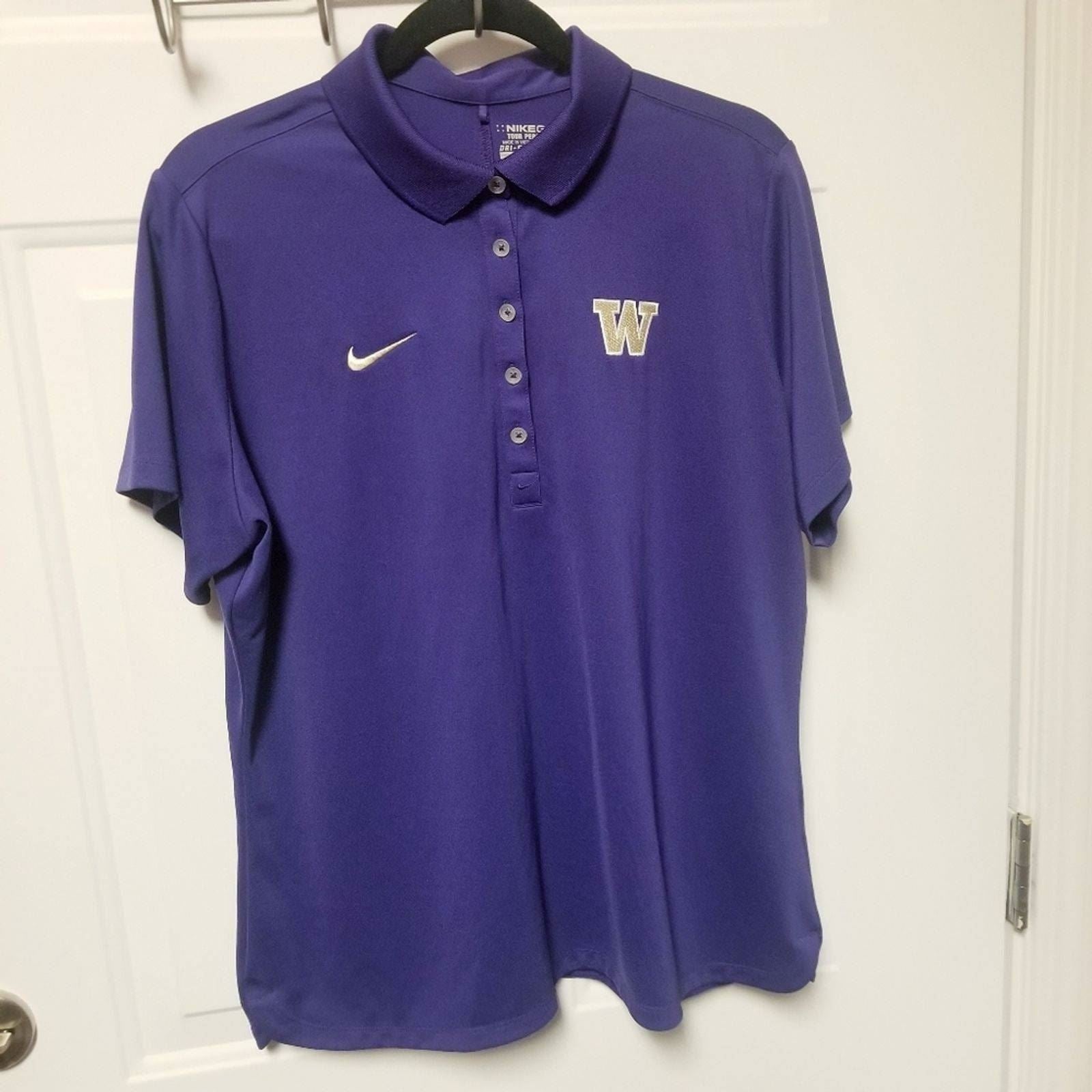 UofW purple polo XXL short sleeve top