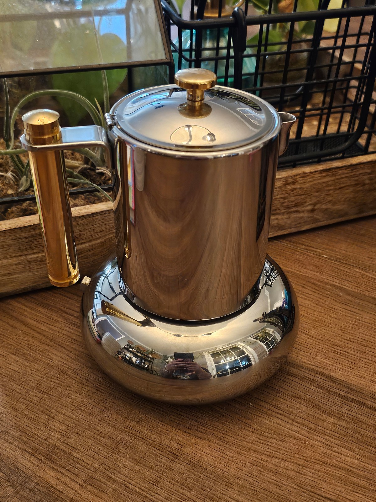 Italian Moka Espresso Coffee Maker Principessa Lavazza 18/10 Stainless Steel Vtg