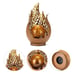 1pc Solar Table Lantern, Decorative Crackle Glass Solar Lights For Patio,