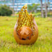 1pc Solar Table Lantern, Decorative Crackle Glass Solar Lights For Patio,