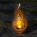1pc Solar Table Lantern, Decorative Crackle Glass Solar Lights For Patio,
