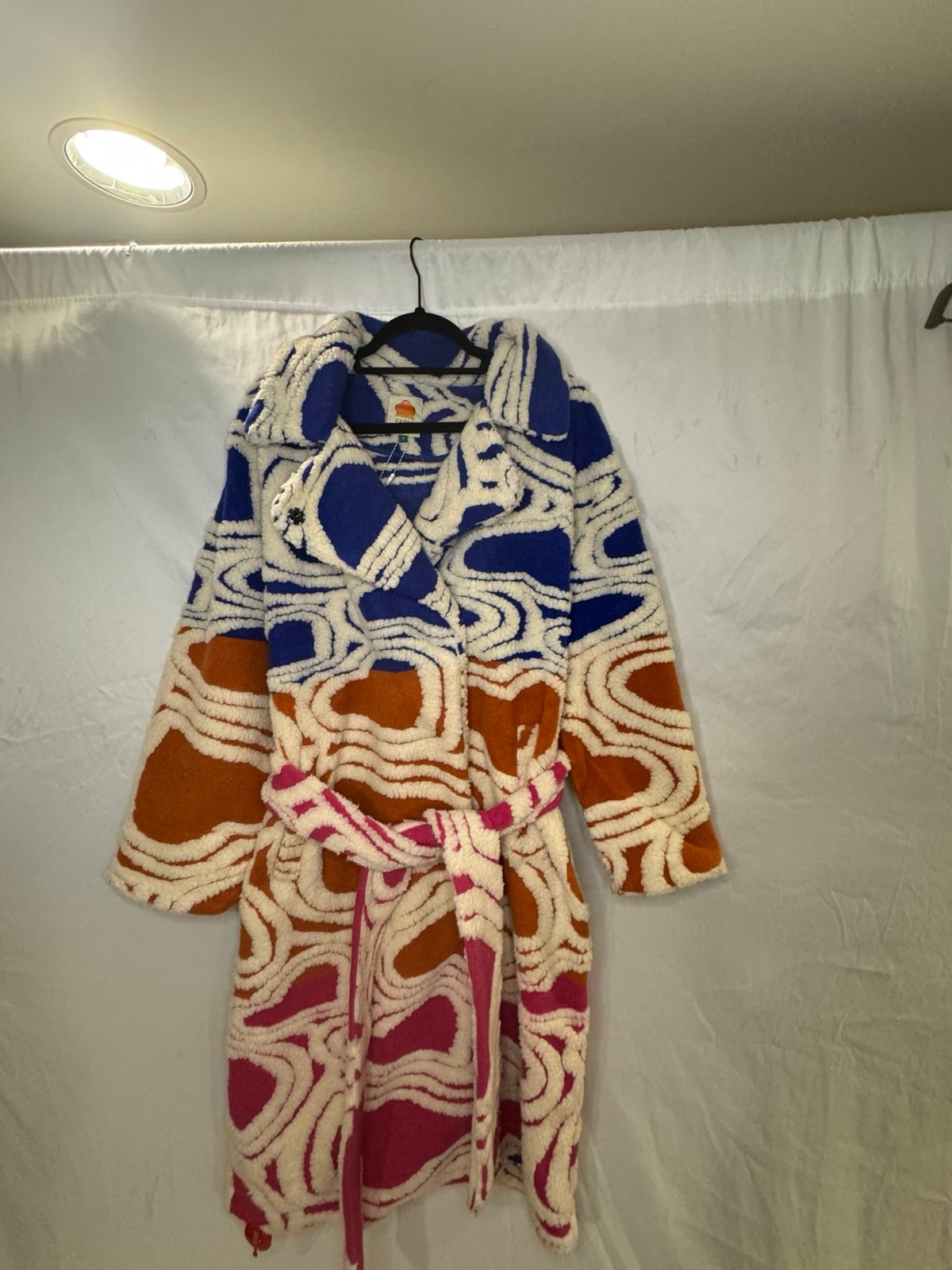 FARM RIO Multi Wild Hearts Fleece Coat - NEW WITH TAGS