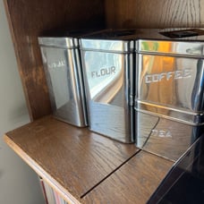 Vintage Chrome Canisters