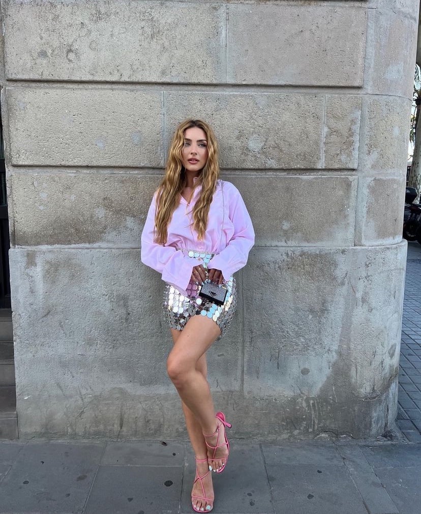 ZARA SEQUIN MINI SKIRT