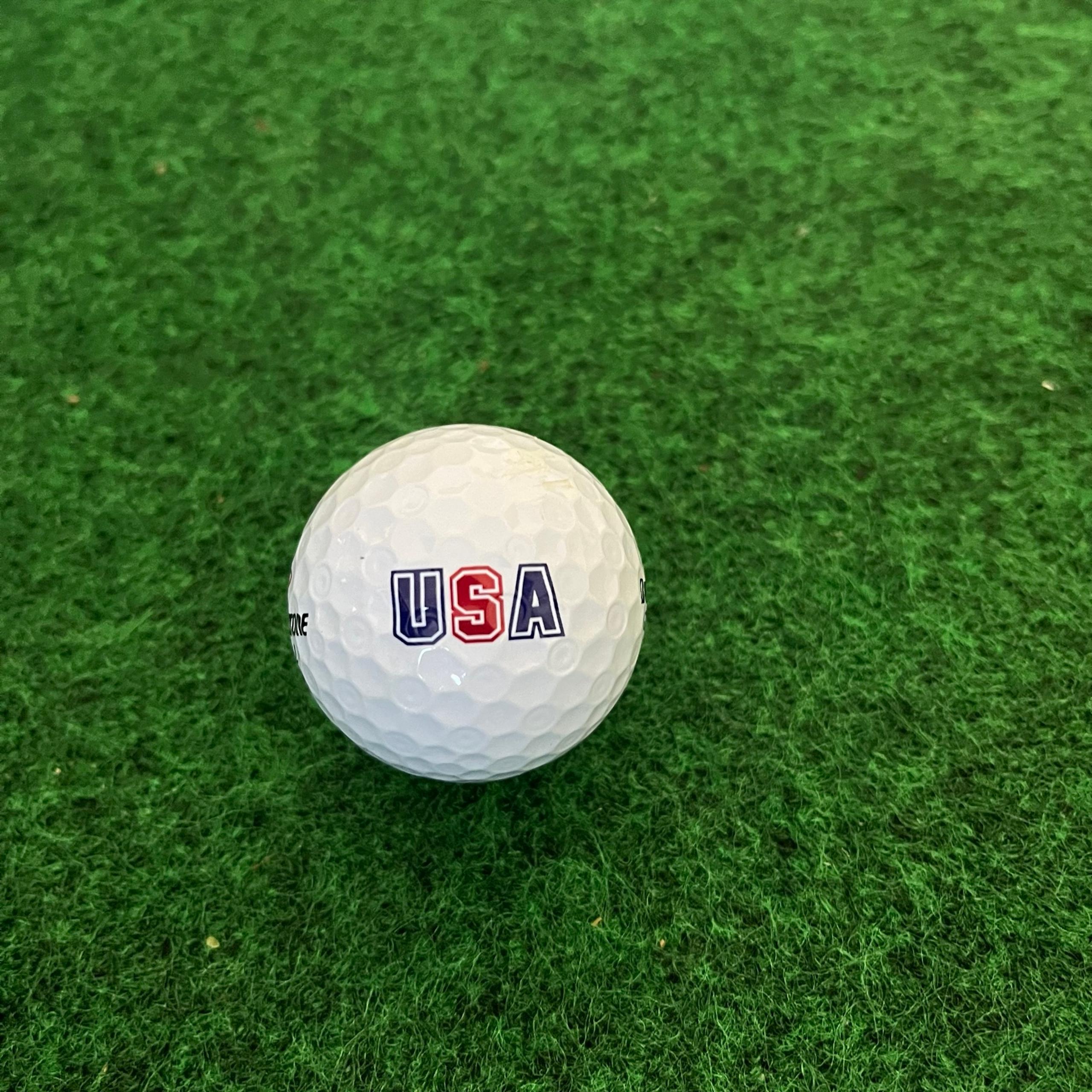 USA Logo Golf Ball (1) Bridgestone Golf e6 Pre-Owned