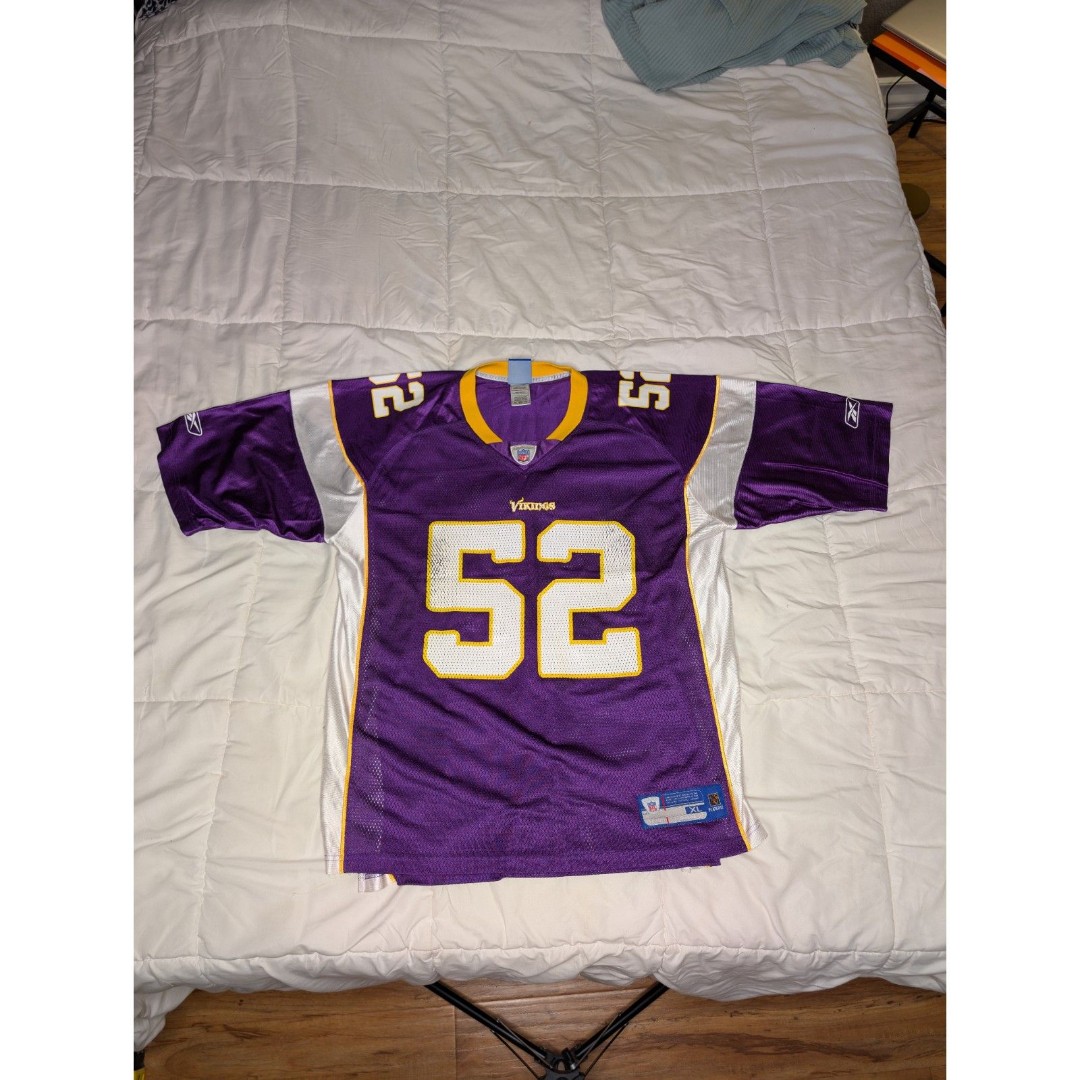 Reebok NFL Vikings Jersey #52 Greenway. Size XL