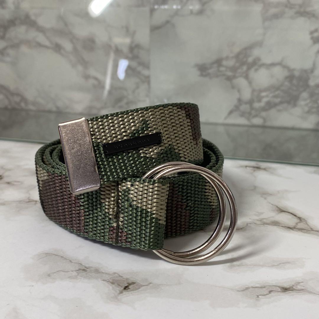 BURBERRY Burberry Gacha Belt Green Camo Nylon