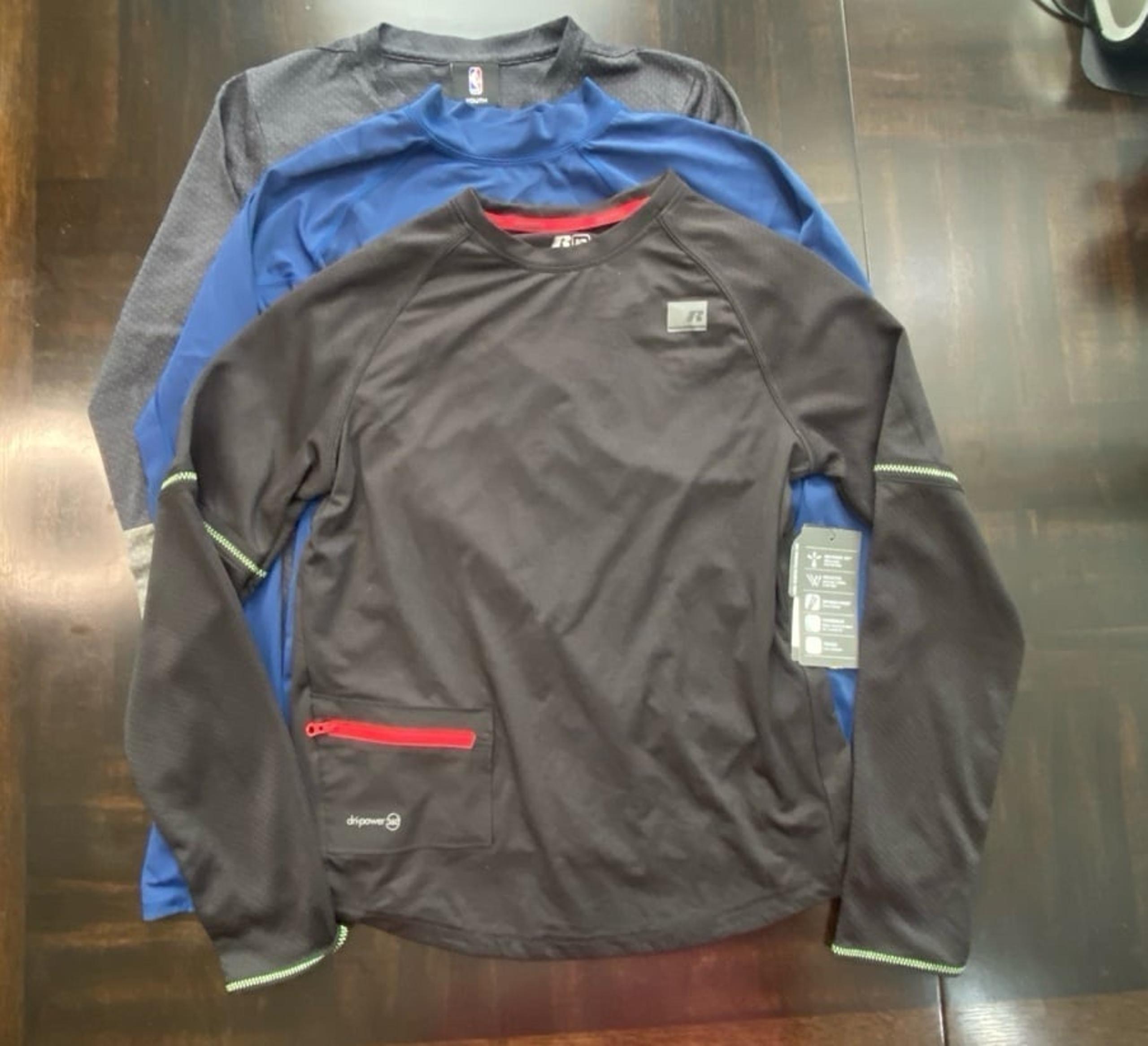 3-Piece Bundle Big Kids Long Sleeve Shirt Size L(14-16)/XL(14-16)