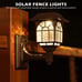 Solar Fence Lights 2 Pack Solar Lights Outdoor Waterproof Lantern Warm White