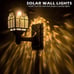 Solar Fence Lights 2 Pack Solar Lights Outdoor Waterproof Lantern Warm White