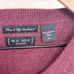 W.H. Belk Sportswear 2 Ply Cashmere Sweater Burgundy Red V Neck Vintage Mens XL