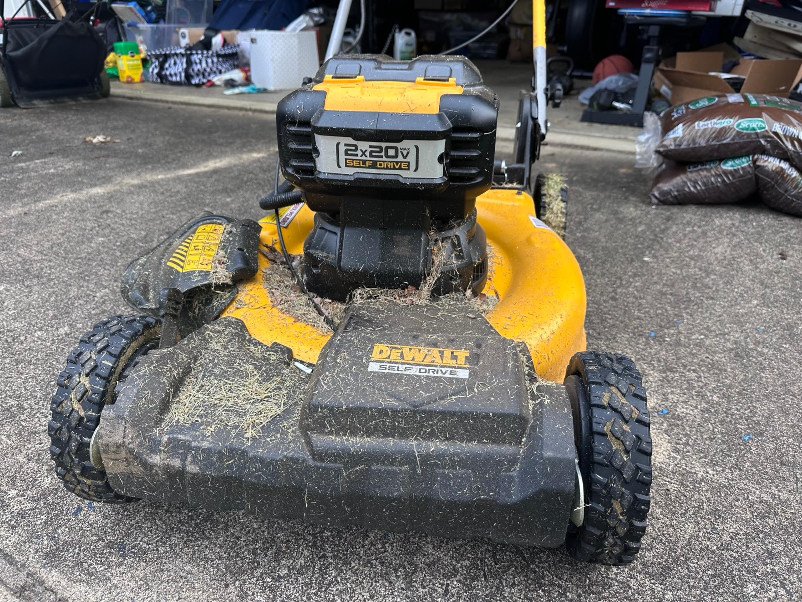 Dewalt battery push mower