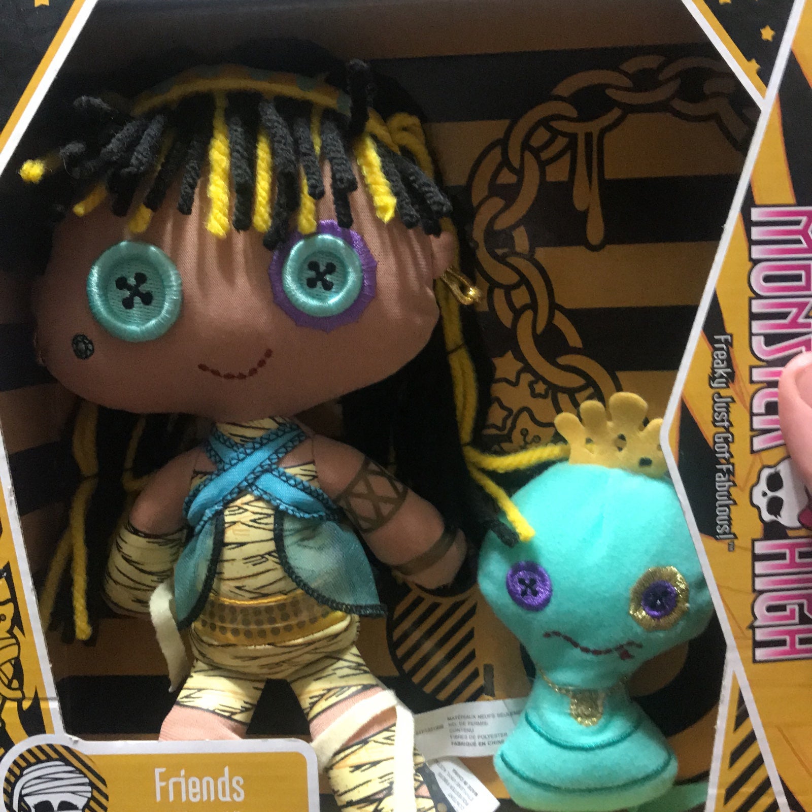 Mattel Monster High Friends Cleo De Nile & Hissette Plush Doll