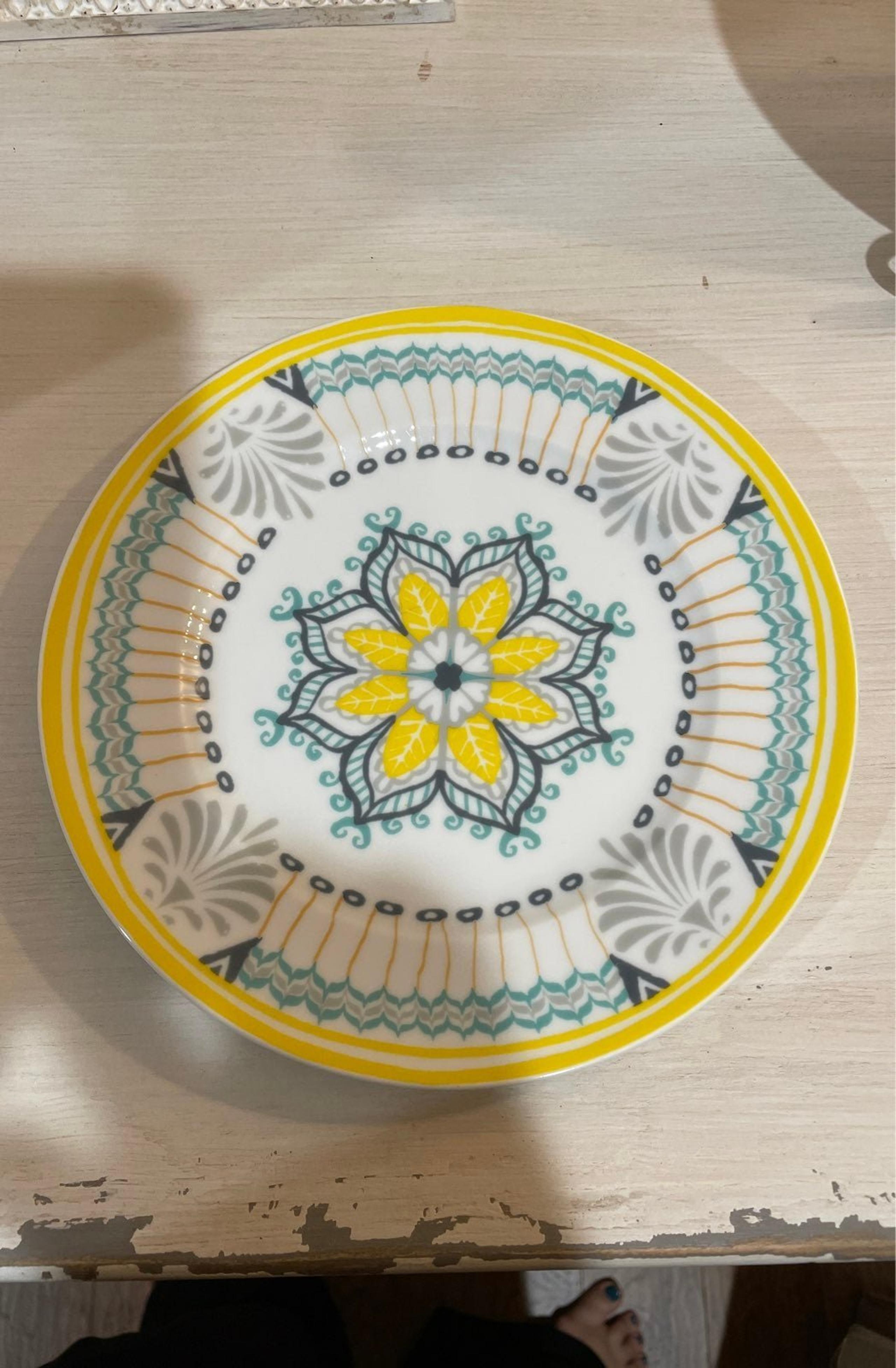 Two HTF Anthropologie Spring Plates