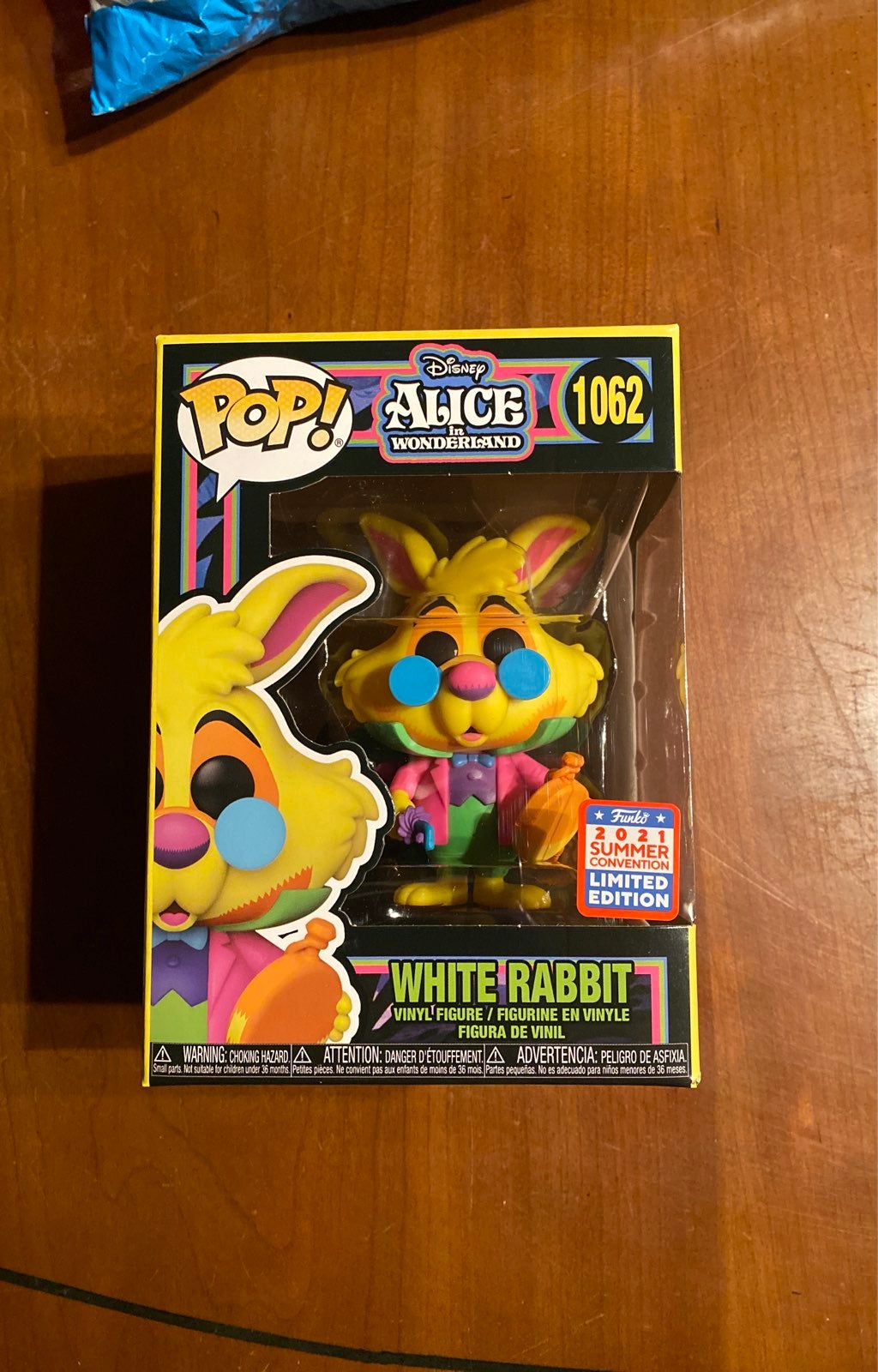Funko Pop White Rabbit blacklight