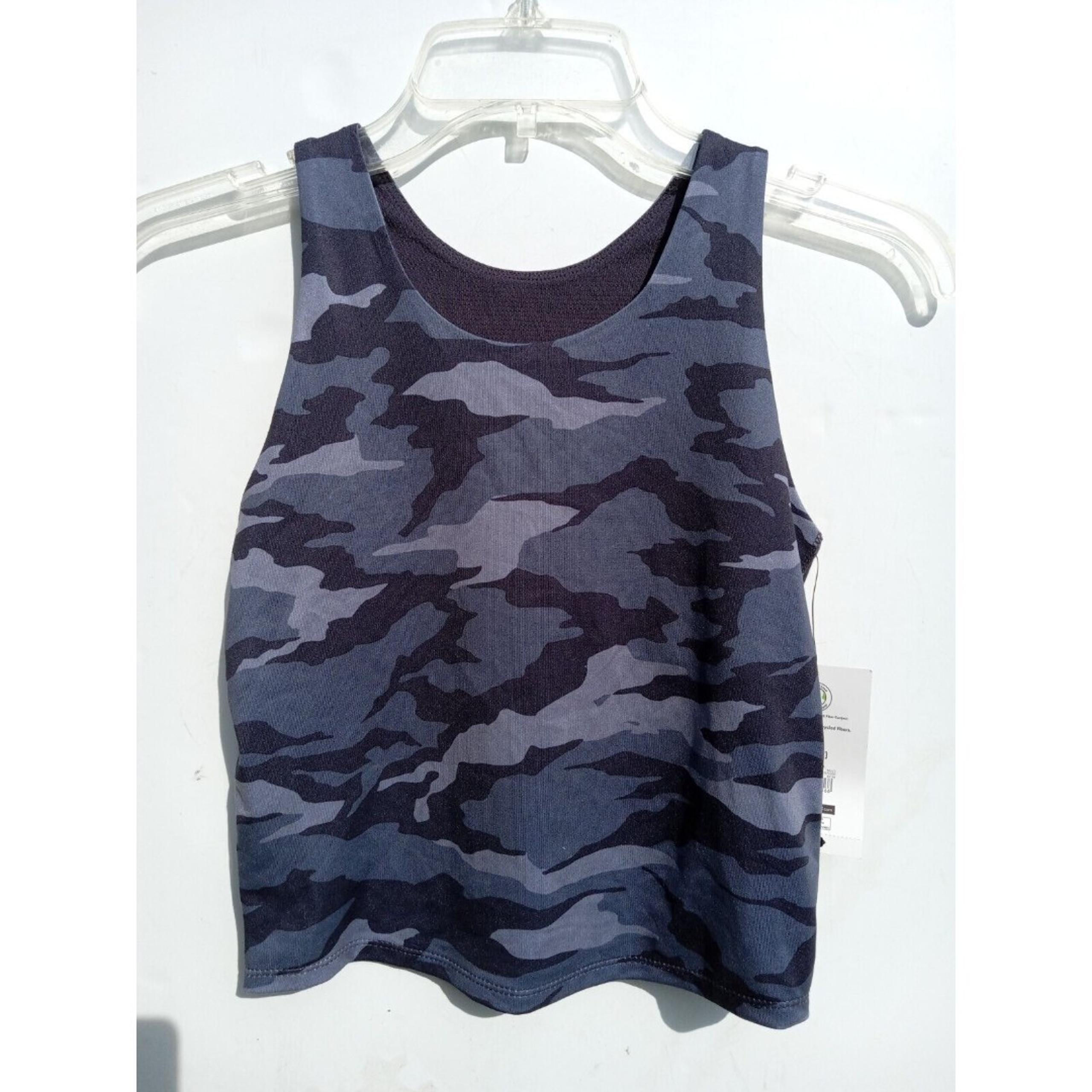 Athletic Works Girls Bra Tank Top Black Camo Size L(10-12)