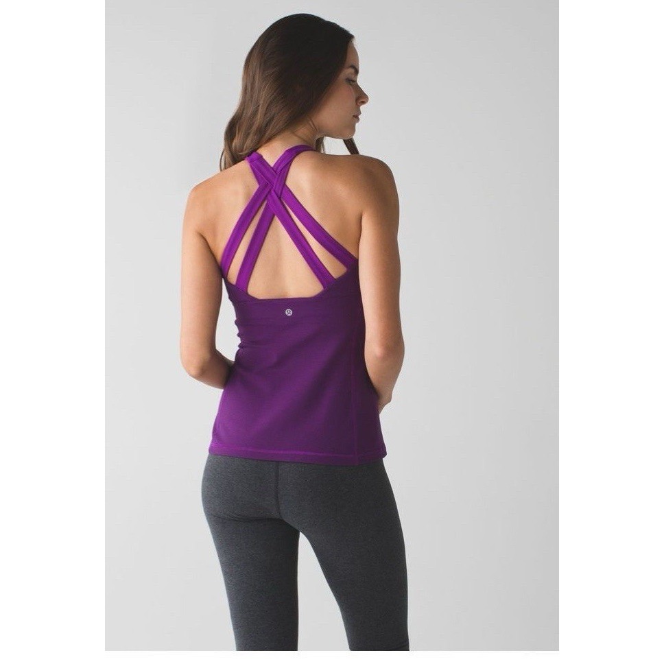 Purple Lululemon Women Racerback Strappy Tank Size 6