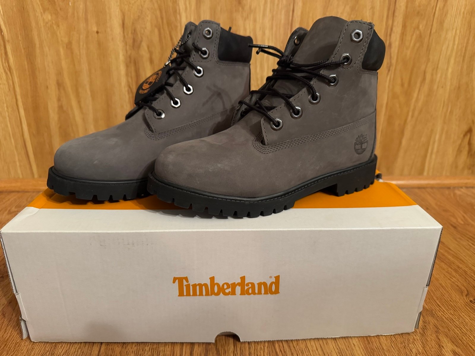 NEW in box Timberland Gray Boots