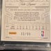 National Treasures Kobe Bryant Century Materials Game Worn /99 Pop 2 BGS Card