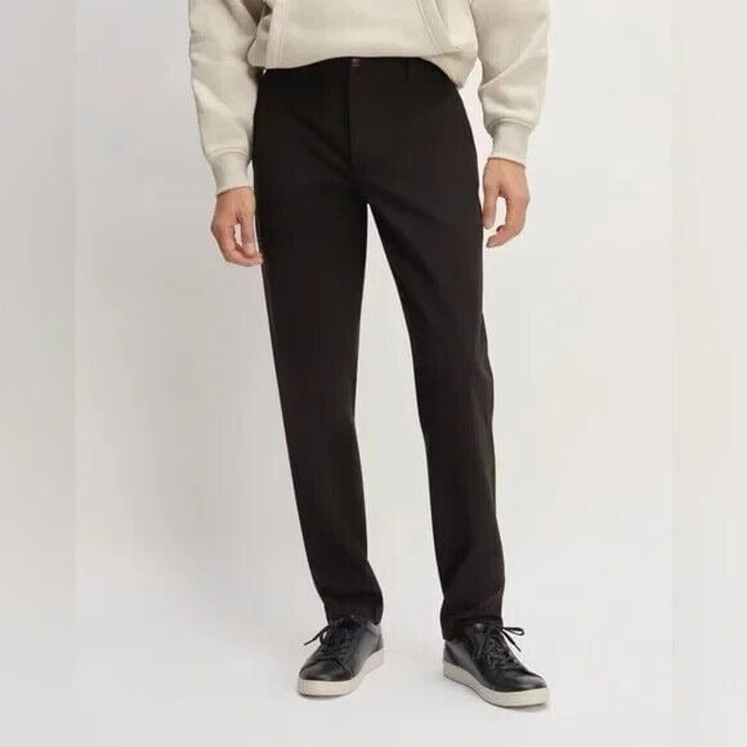 NEW Everlane Mens 33X34 The Performance Chino Pants Straight Black Uniform