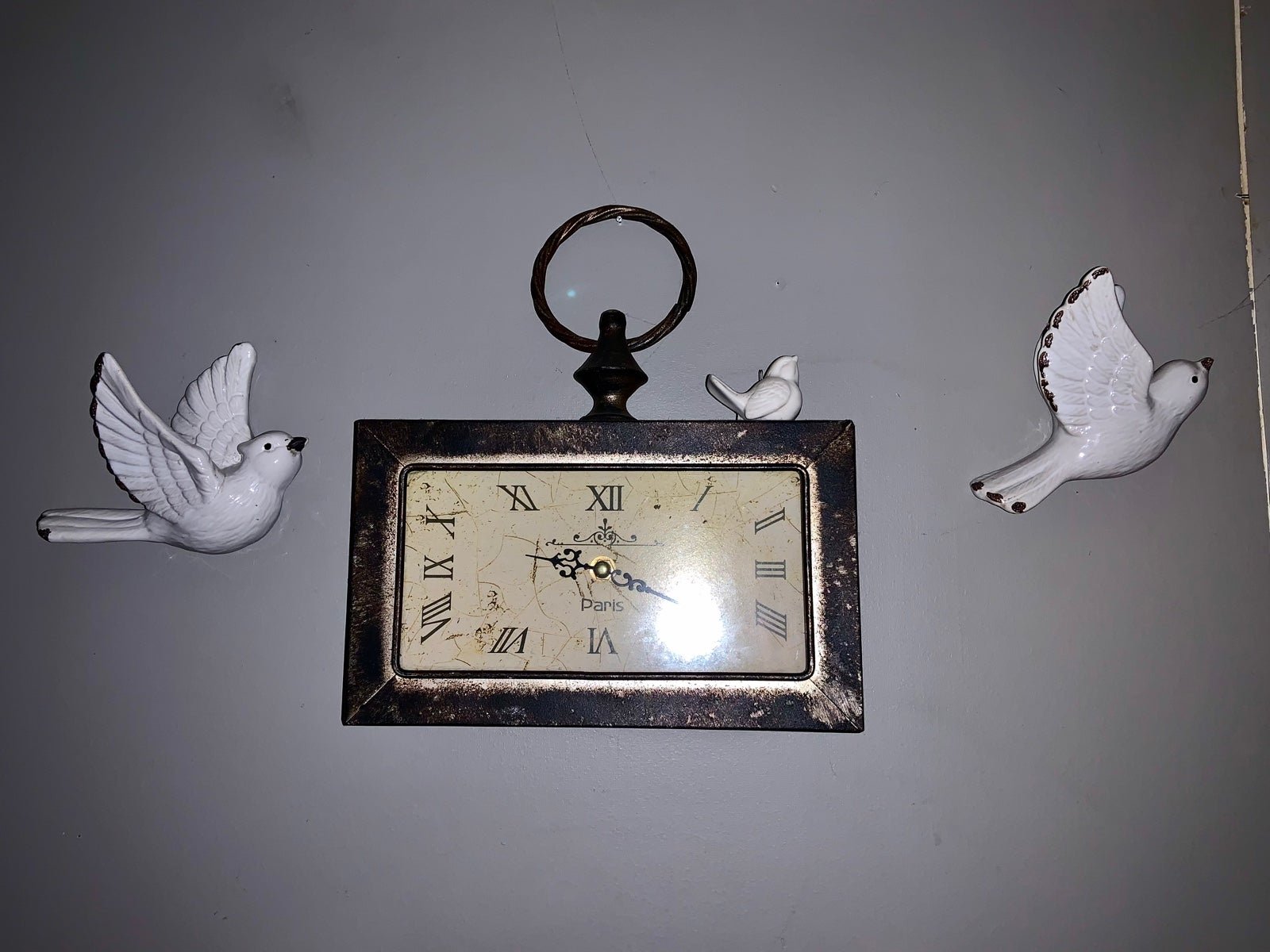 Paris Clock and Two doves