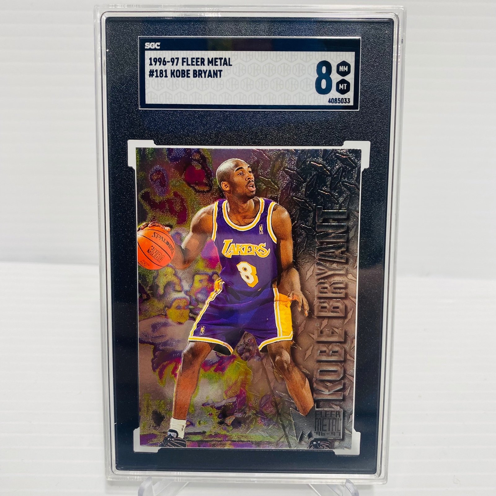 1996-97 FLEER METAL Kobe Bryant SGC 8 NM-MT #181 Rookie RC