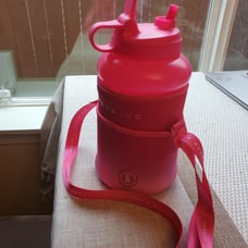 PINK! Hydro Jug Bottle Sleeve and Straw Pink Ombre