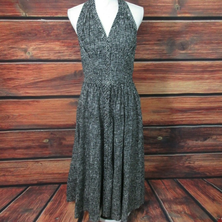 runway MICHAEL KORS COLLECTION Structured halter neck Dress style #KPF468A sz 10