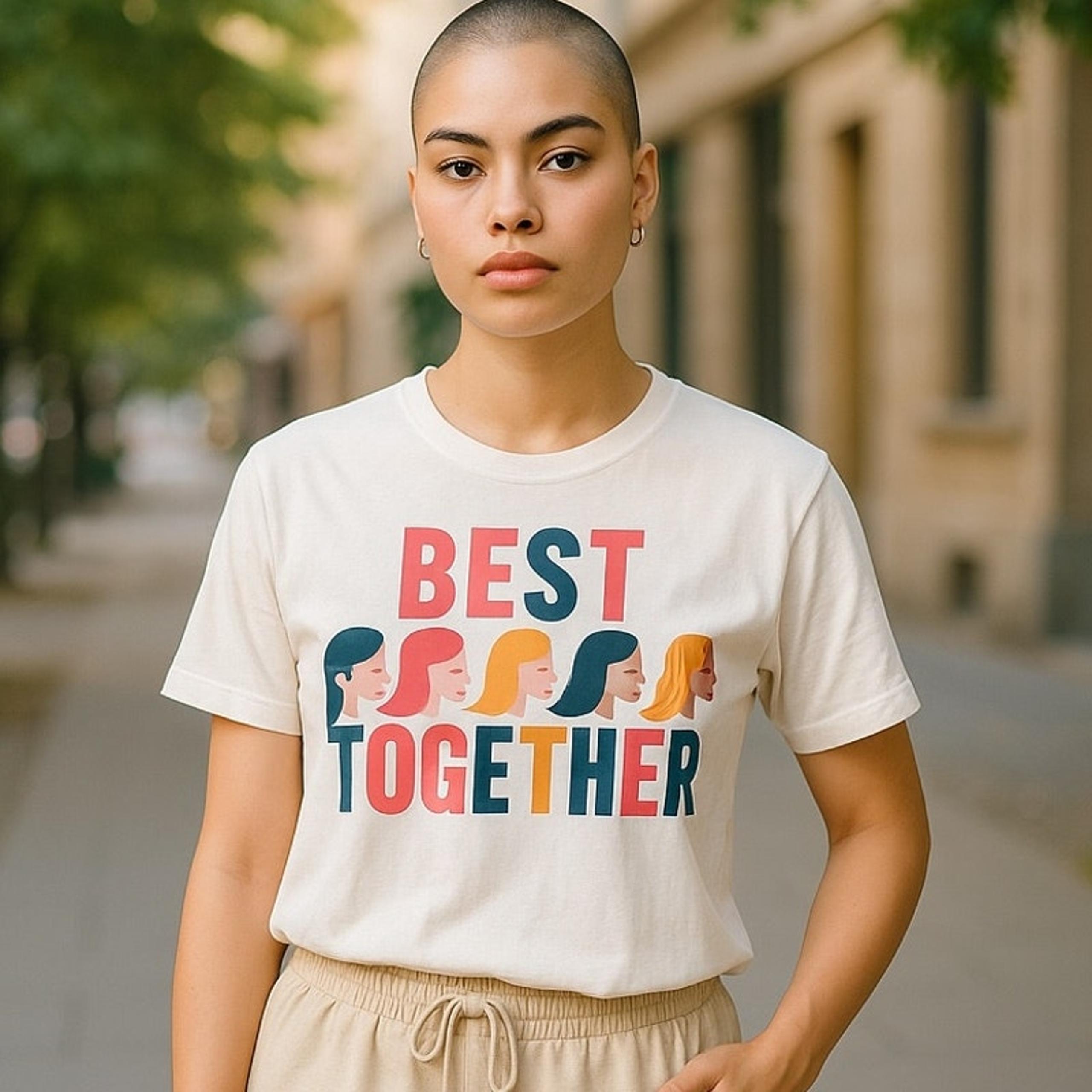 NWT ~ BEST TOGETHER T-Shirt Women's Diversity Top ~ Women's Size MEDIUM