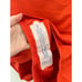 Andie Swim The Asbury Ribbed One Piece Swimsuit in Siren Orange L NWT