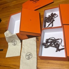 Hermes empty boxes Trio w/dust bags & shopping bags