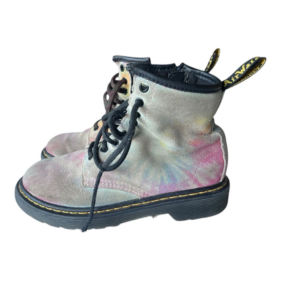 Dr. Marten Kids 1460 Tie Dyed Boots, Kids 13 Doc Dr