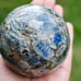Kyanite Crystal Orgonite Sphere from Zimbabwe