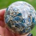 Kyanite Crystal Orgonite Sphere from Zimbabwe