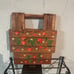 Handmade wooden footrest or potstand.